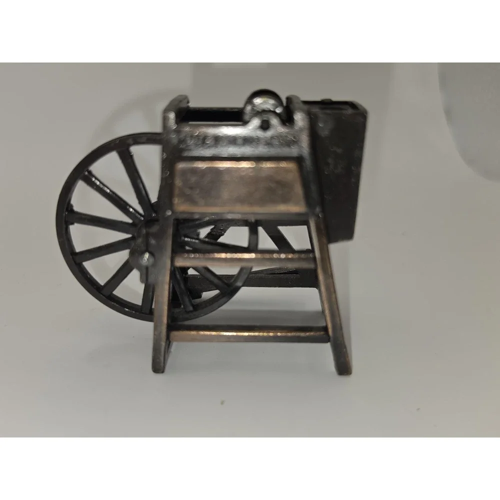 Vintage Hong Kong Die Cast metal Pencil Sharpener Spinning Wheel